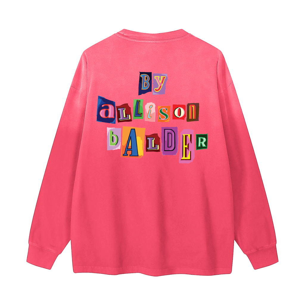 Gradient Washed Long Sleeve T-Shirt