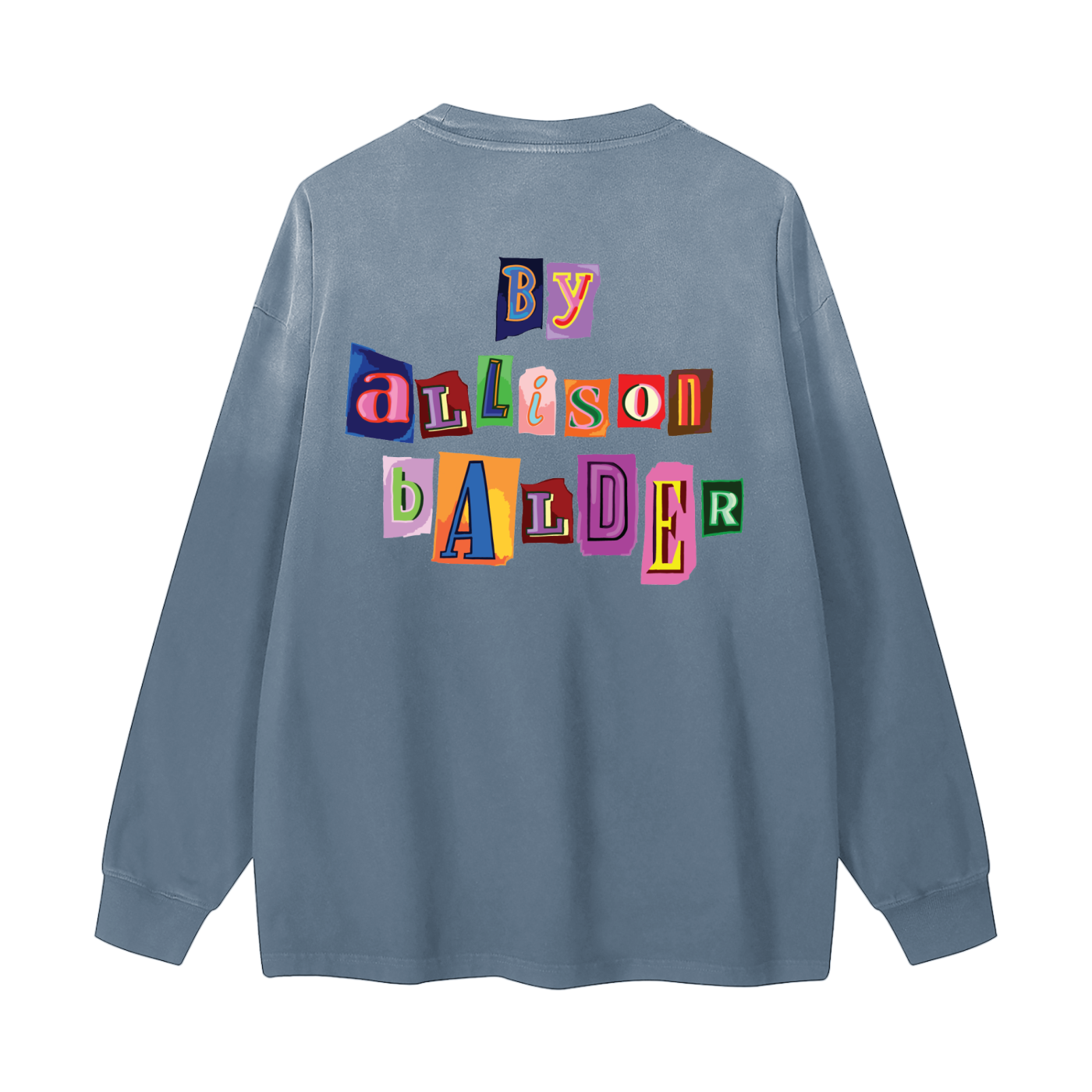 Gradient Washed Long Sleeve T-Shirt