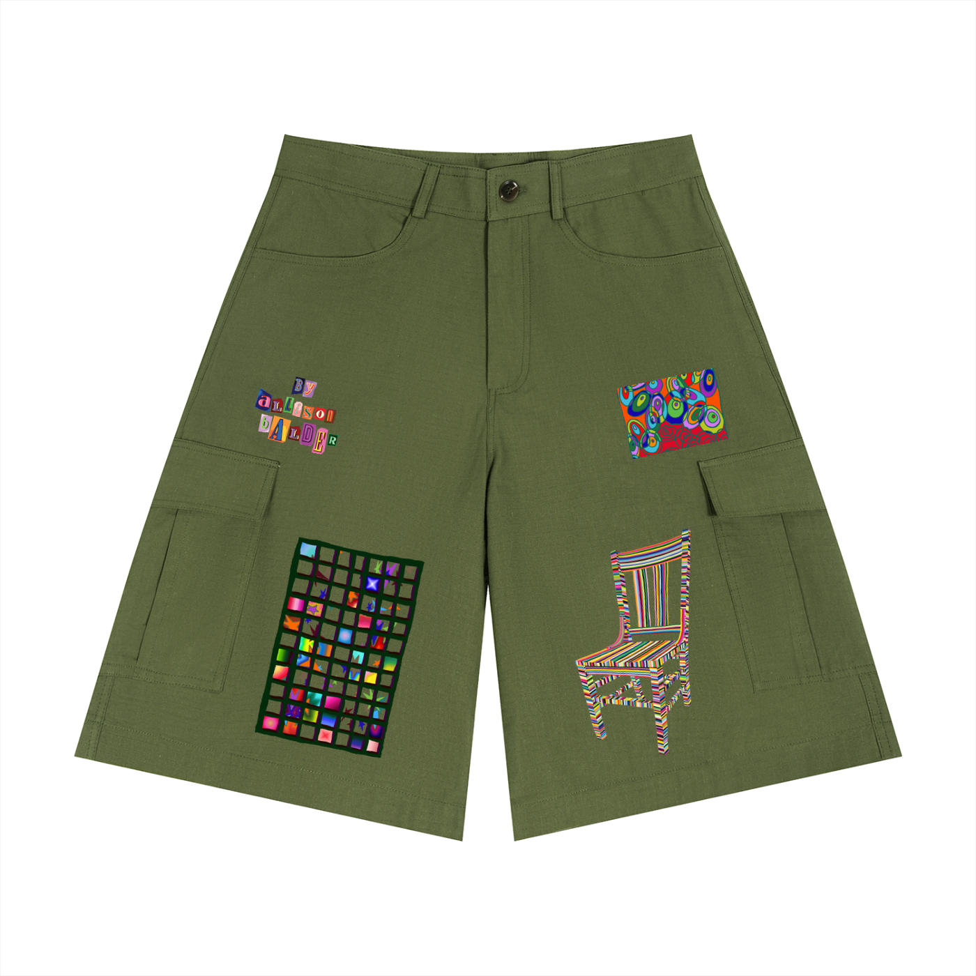 Unisex Woven Cargo Shorts