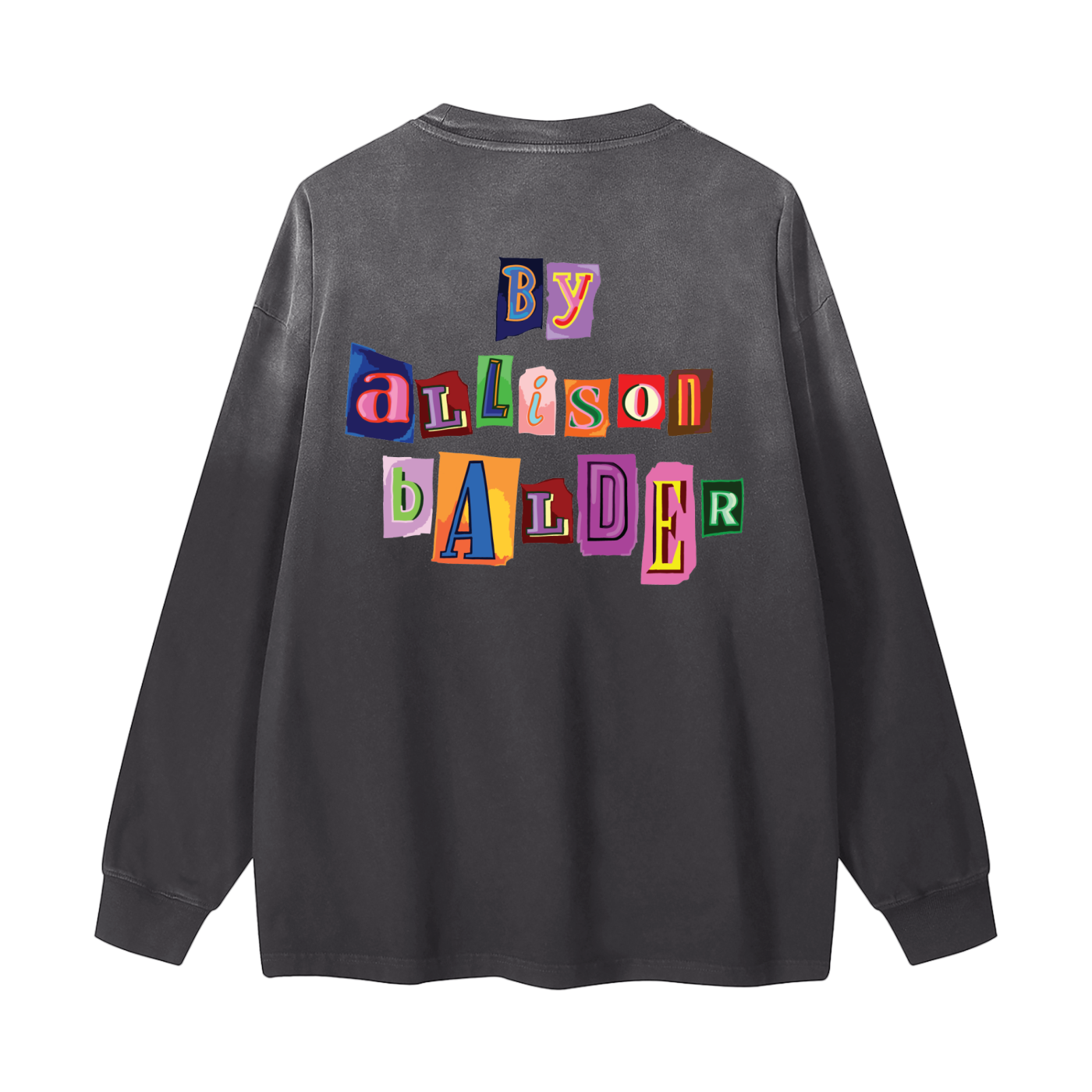 Gradient Washed Long Sleeve T-Shirt