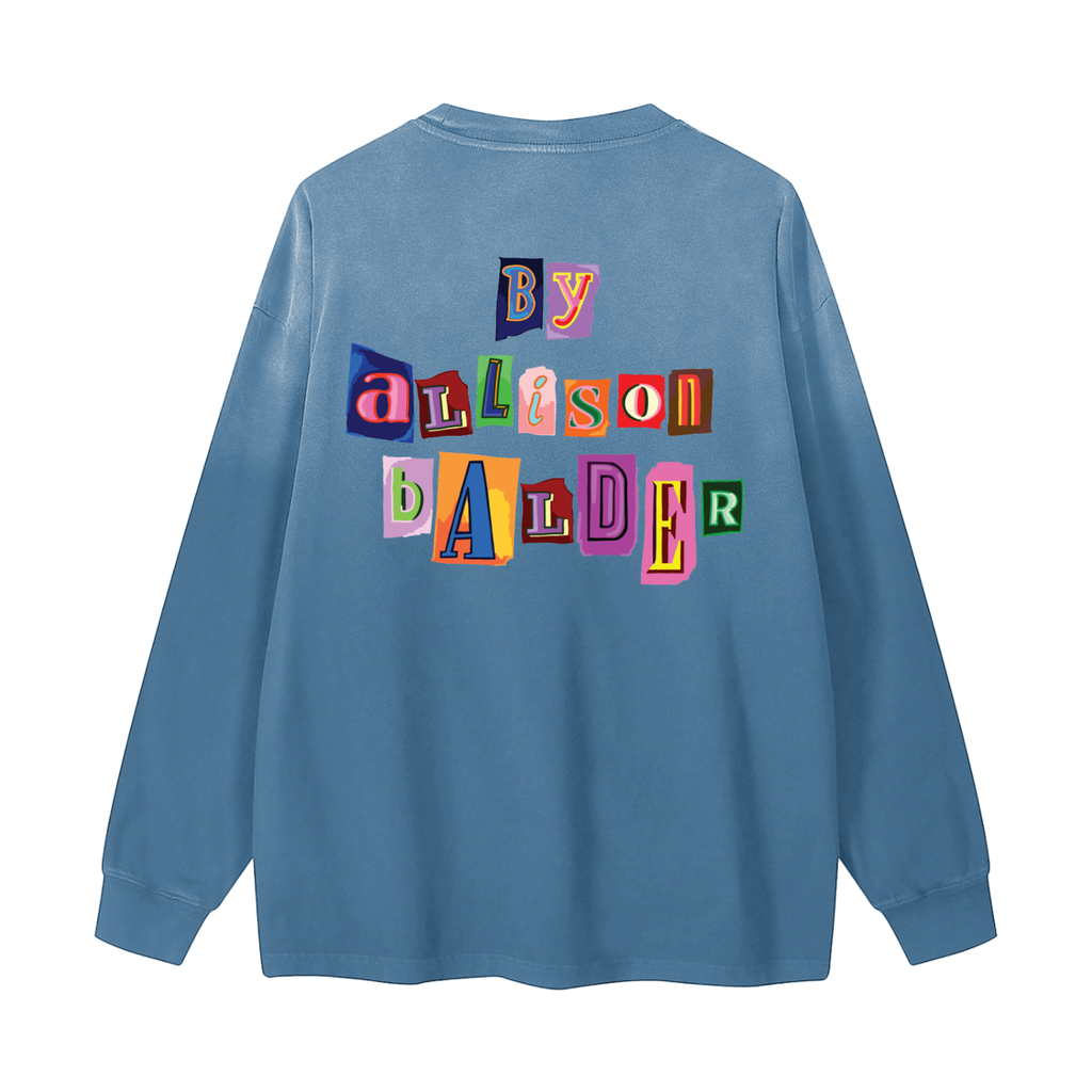 Gradient Washed Long Sleeve T-Shirt