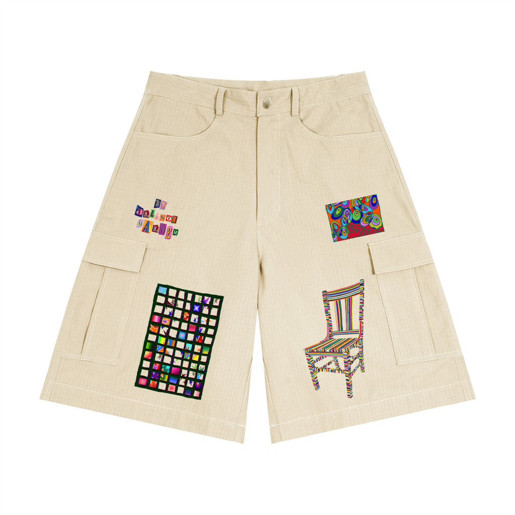 Unisex Woven Cargo Shorts